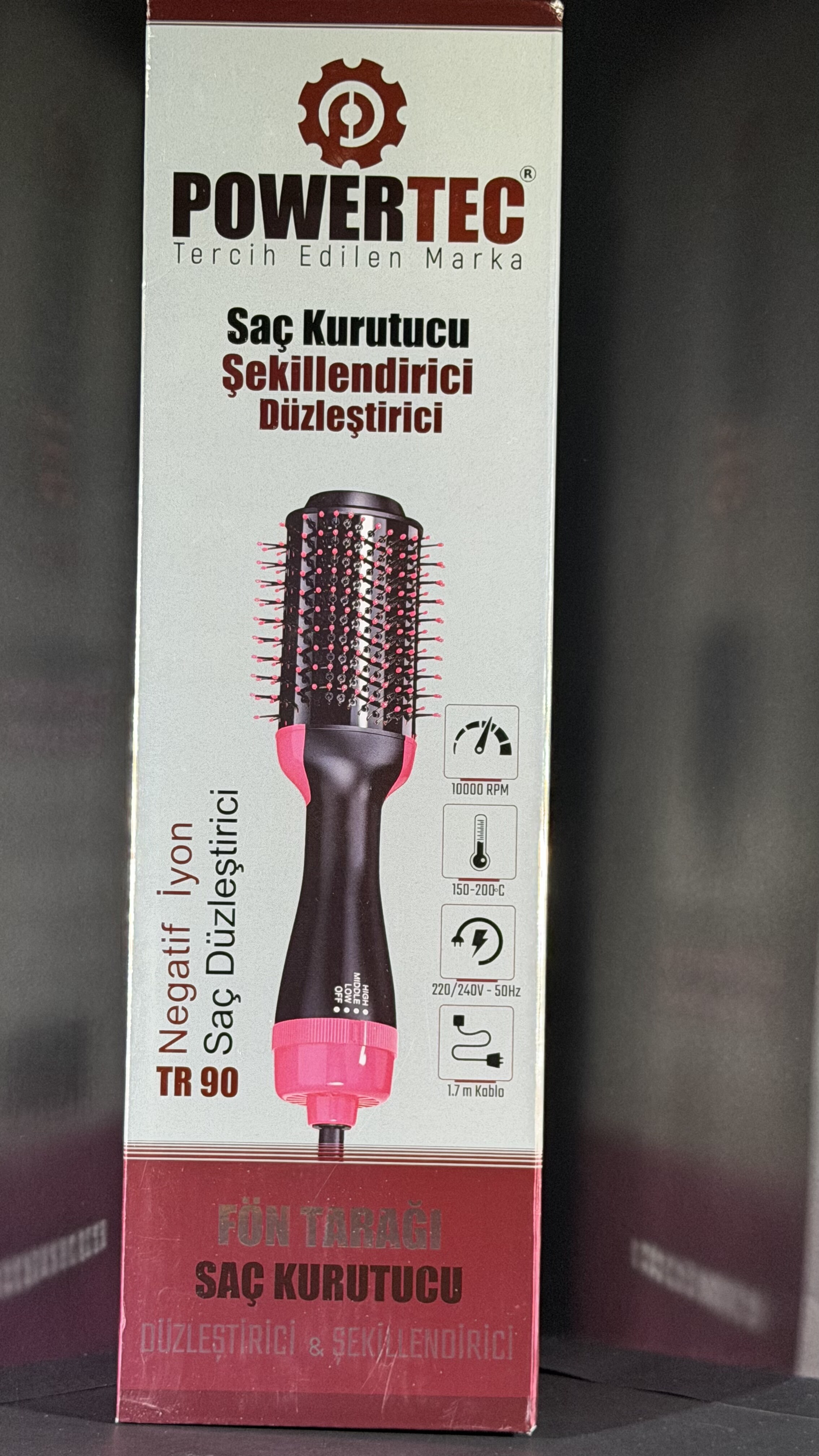 POWERTEC TR90 SAÇ DÜZLEŞTİRİCİ-KURUTUCU