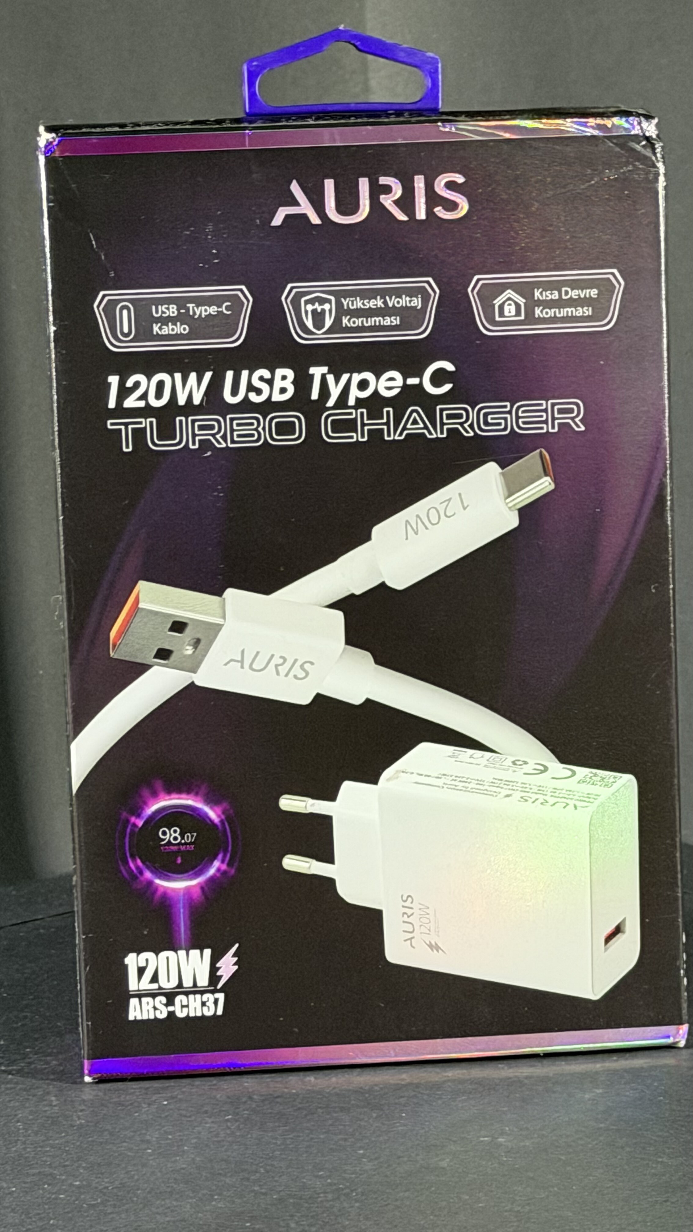 AURİS ARS-CH37 120W TYPE-C ŞAJ ALETİ (SANİYEL)