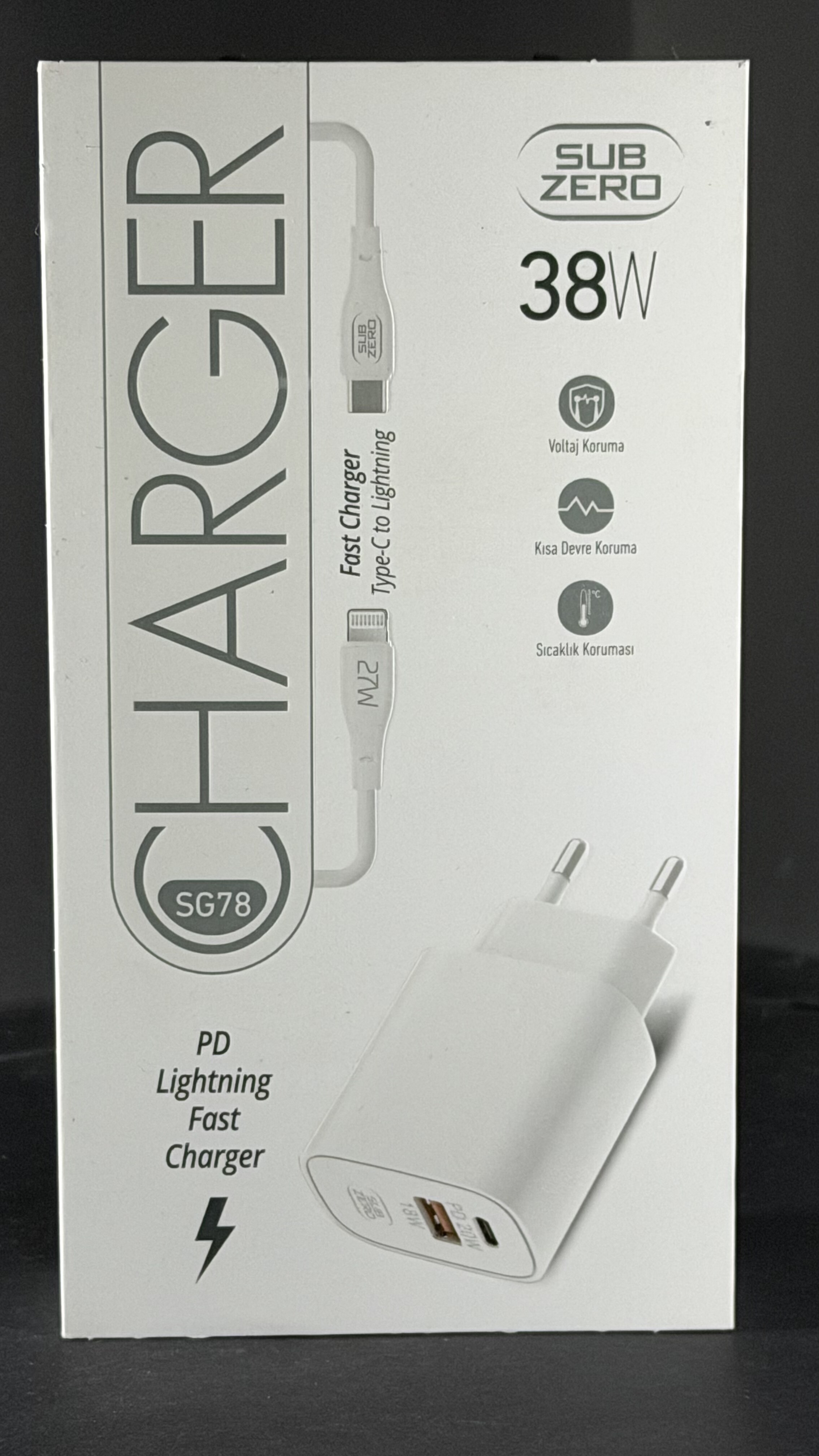 SUBZERO SG78 LİGHTNİNG 38W ŞARJ ALETİ